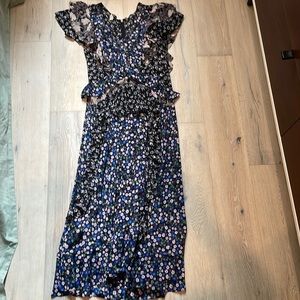 Ruffle sleeve Rebecca Taylor summer maxi